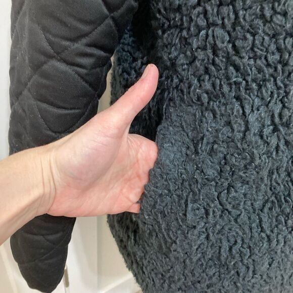Free People Cozy Nights Sherpa Zip Coat XS - Picture 5 of 8